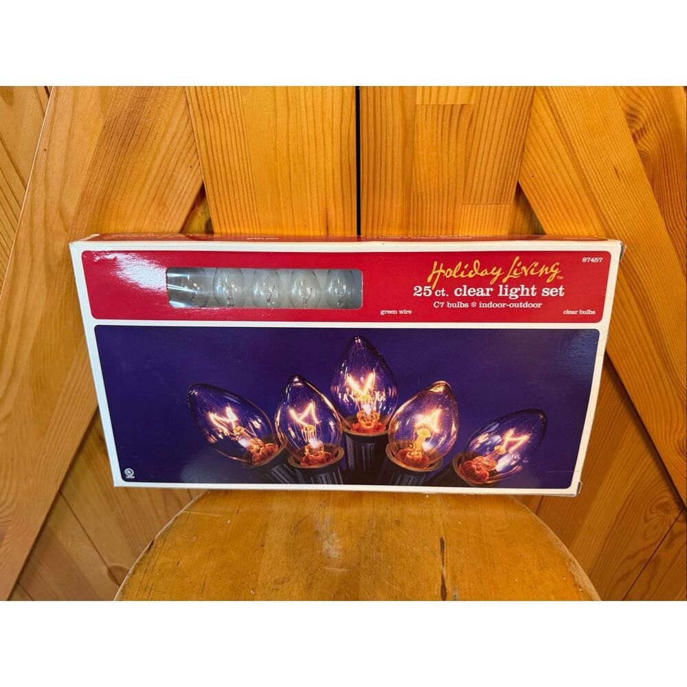 Holiday Living C7 Clear 25 ct String Christmas Lights 25 ft. 1 pk (7181)